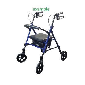 Walker - Height Adjustable Four Wheel Rollator